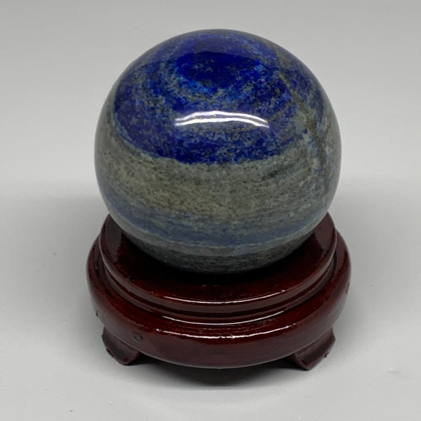 1.9 lbs,3.2"(80mm), Lapis Lazuli Sphere Ball Gemstone @Afghanistan, B33128