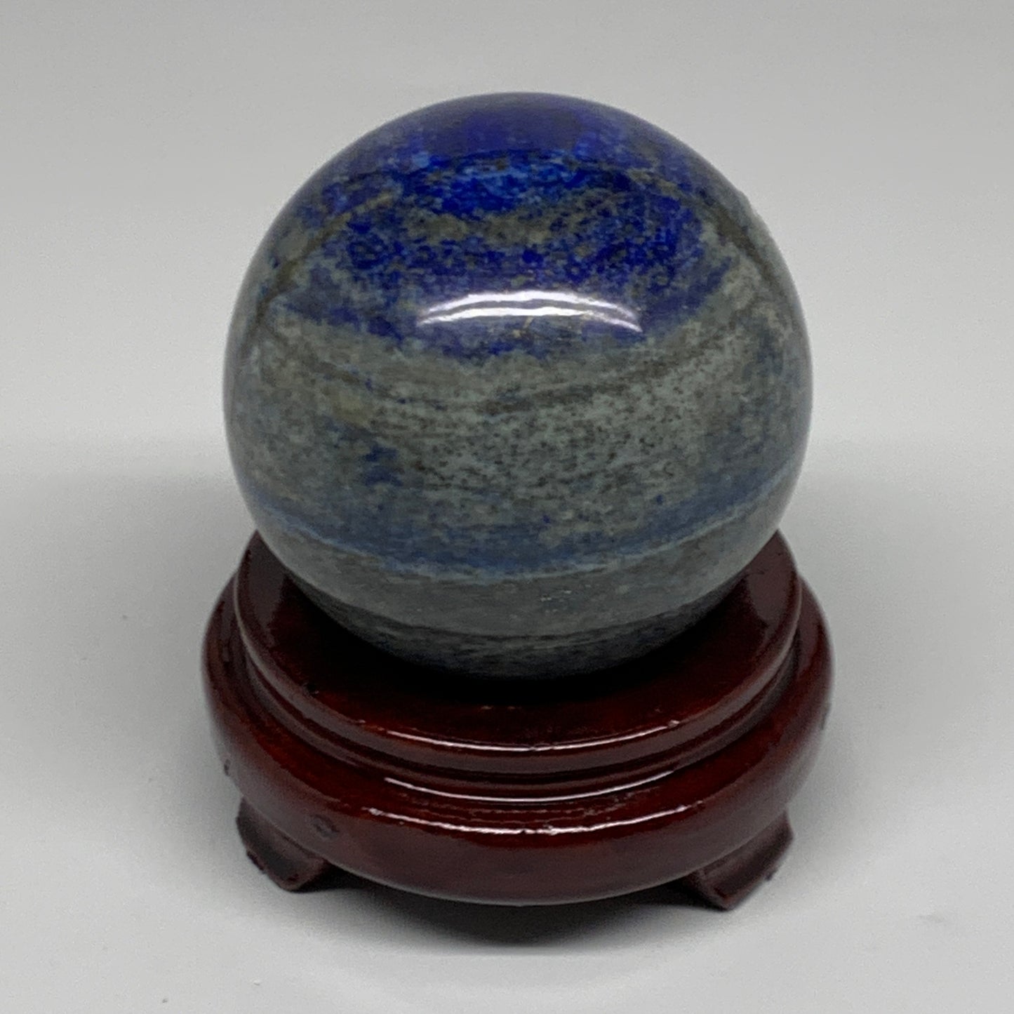 1.9 lbs,3.2"(80mm), Lapis Lazuli Sphere Ball Gemstone @Afghanistan, B33128