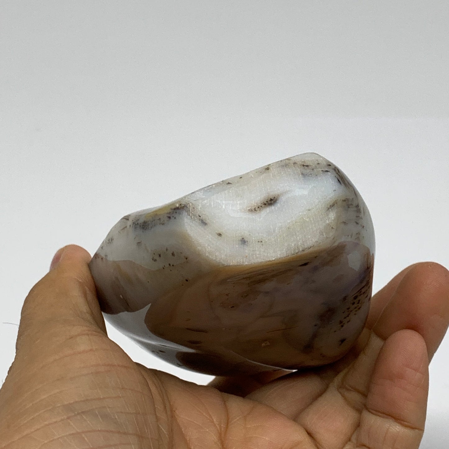 0.62 lbs, 4.1"x2.7"x1" Dendrite Agate Freeform Reiki Energy Crystal, B37478