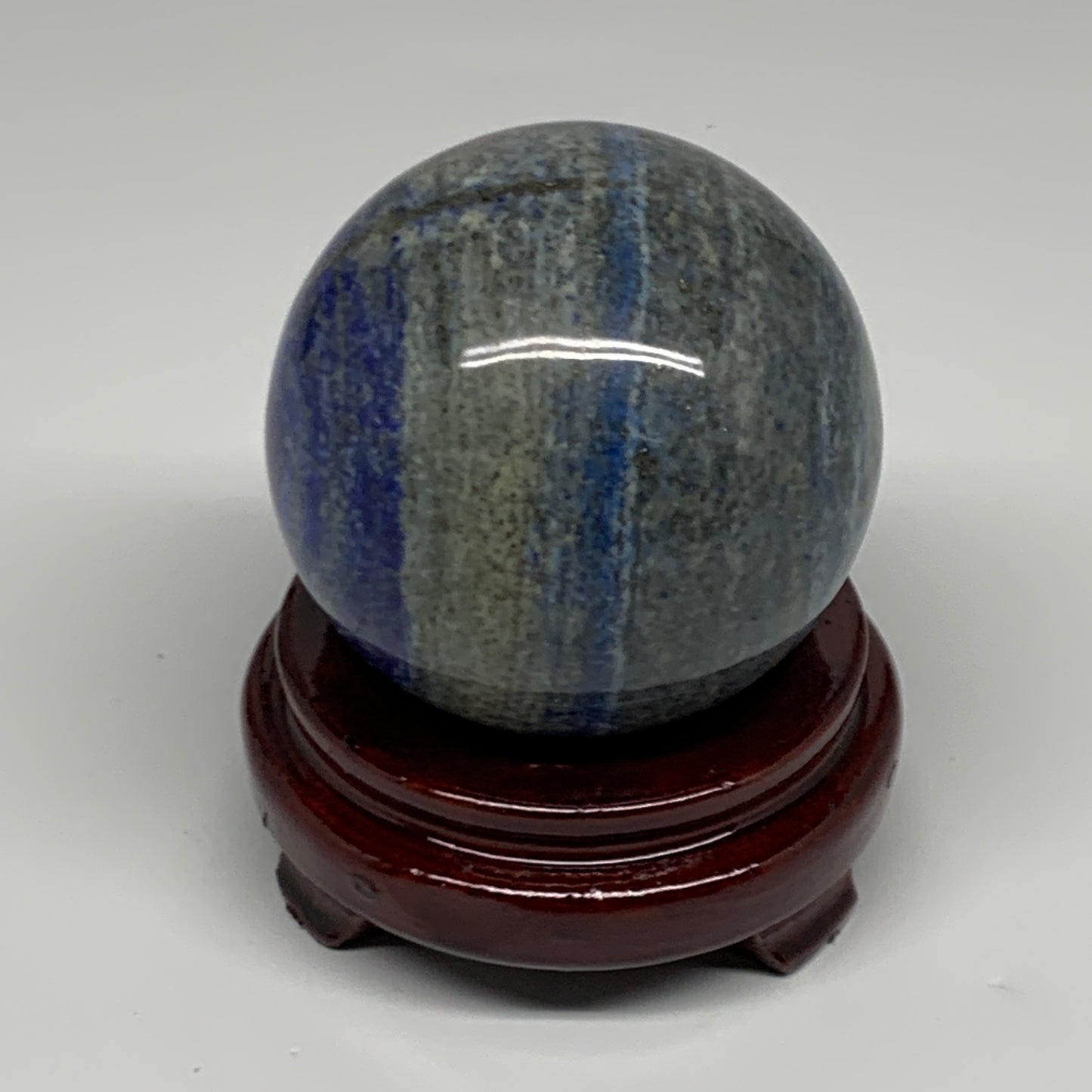 1.9 lbs,3.2"(80mm), Lapis Lazuli Sphere Ball Gemstone @Afghanistan, B33128