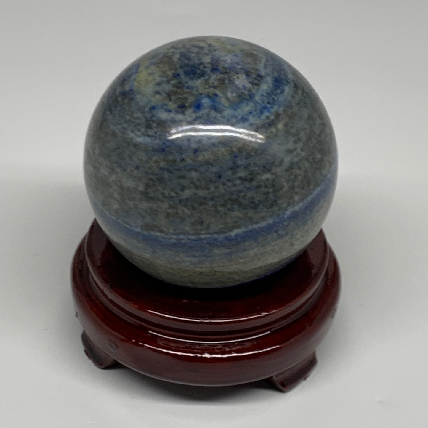 1.9 lbs,3.2"(80mm), Lapis Lazuli Sphere Ball Gemstone @Afghanistan, B33128