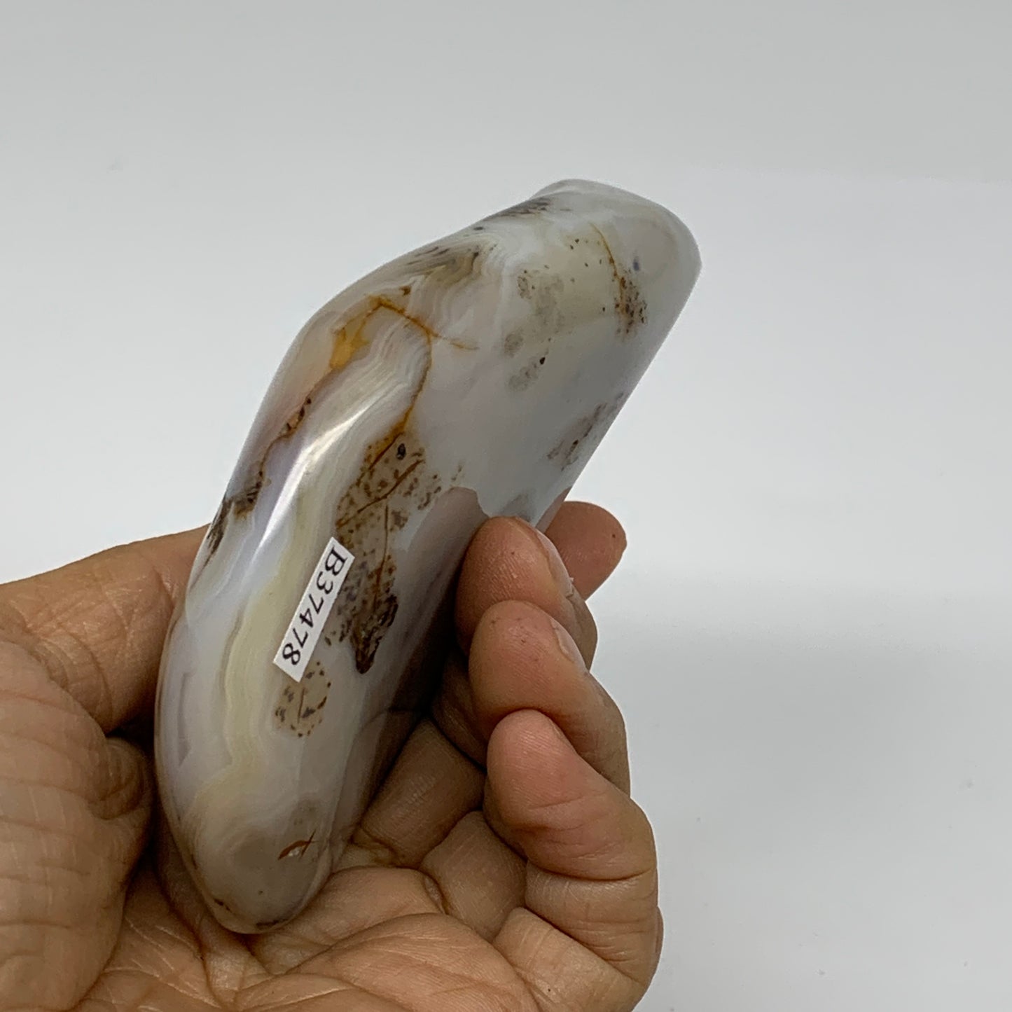0.62 lbs, 4.1"x2.7"x1" Dendrite Agate Freeform Reiki Energy Crystal, B37478