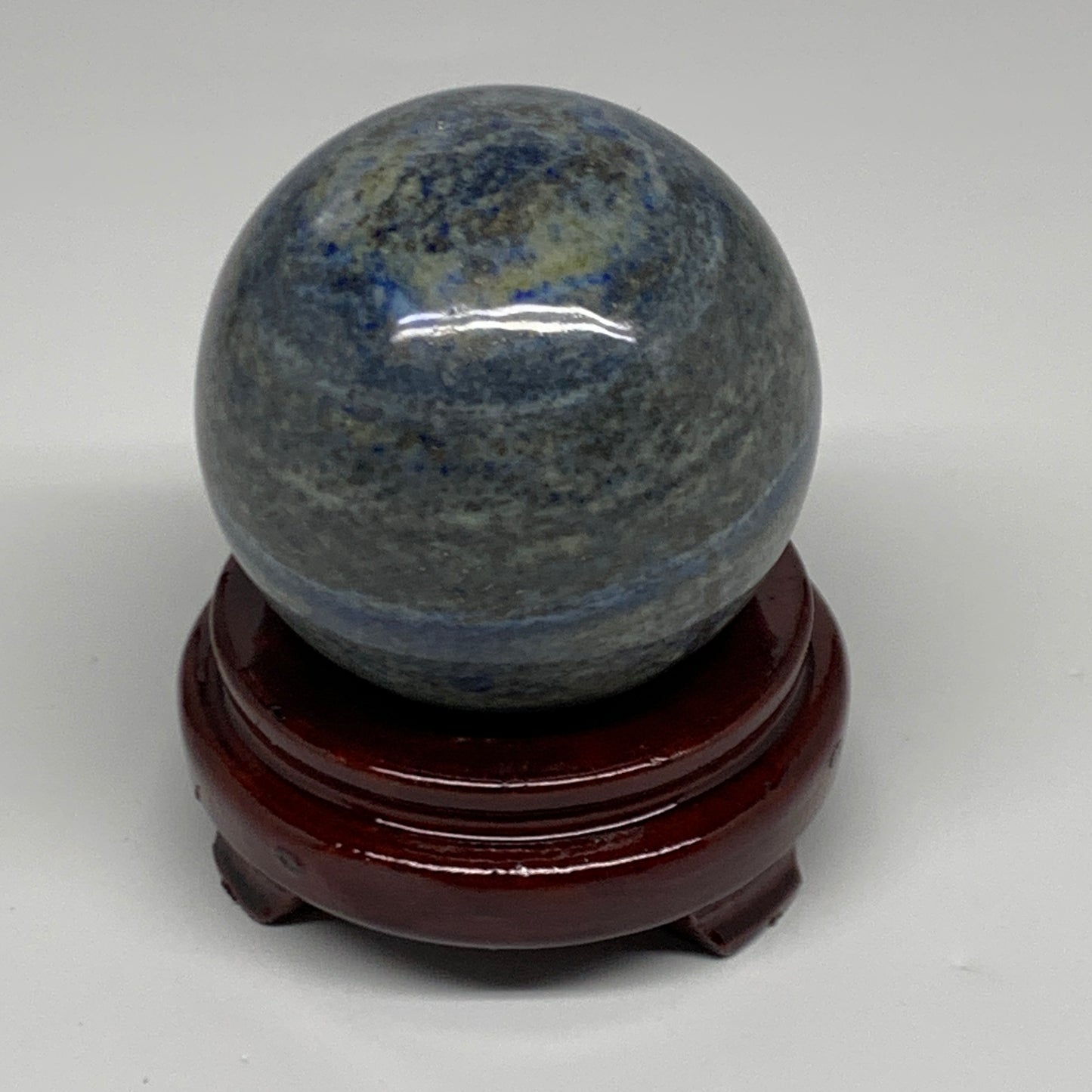 1.9 lbs,3.2"(80mm), Lapis Lazuli Sphere Ball Gemstone @Afghanistan, B33128
