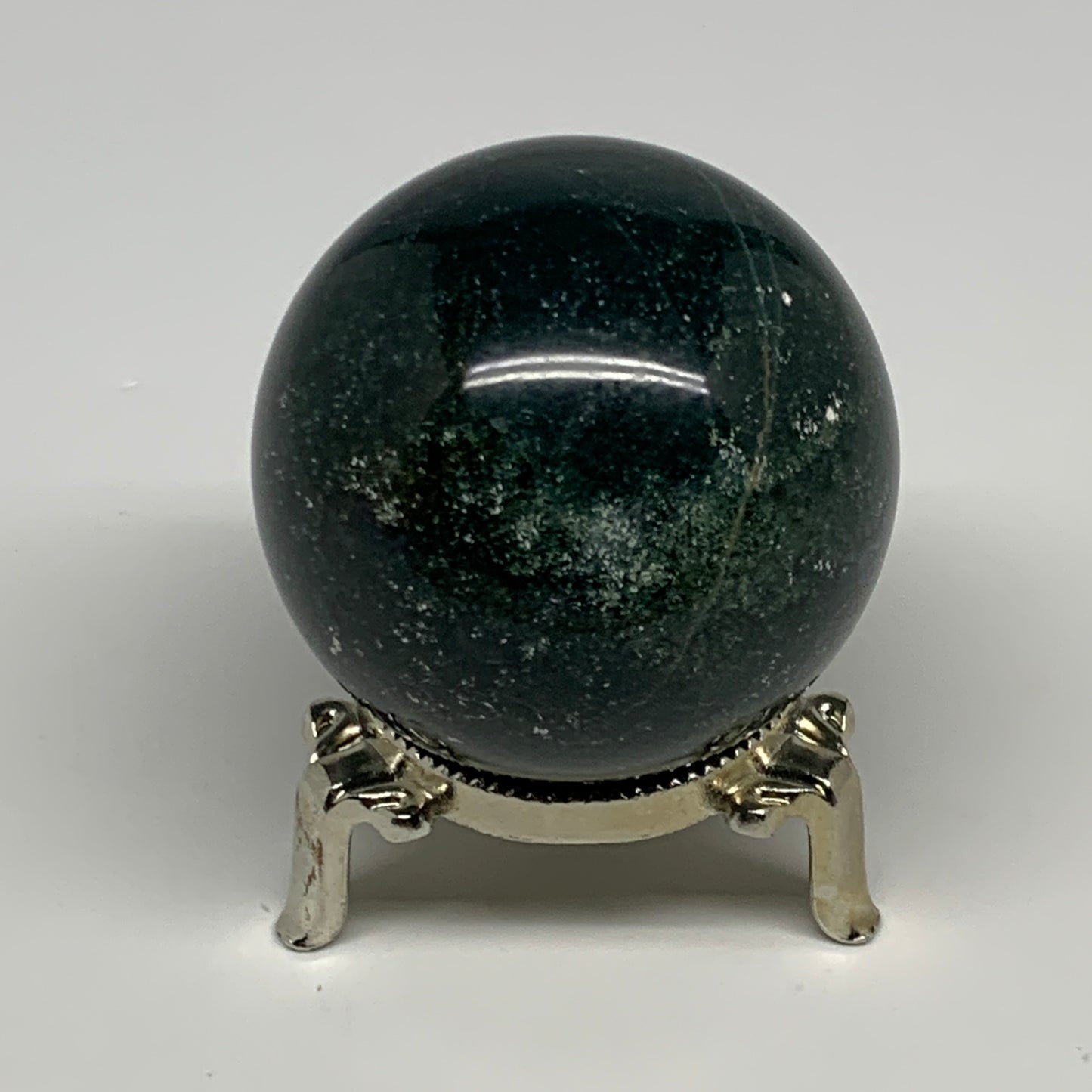 238.7g,2.2"(56mm), Natural Moss Agate Sphere Ball Gemstone @India,B29420