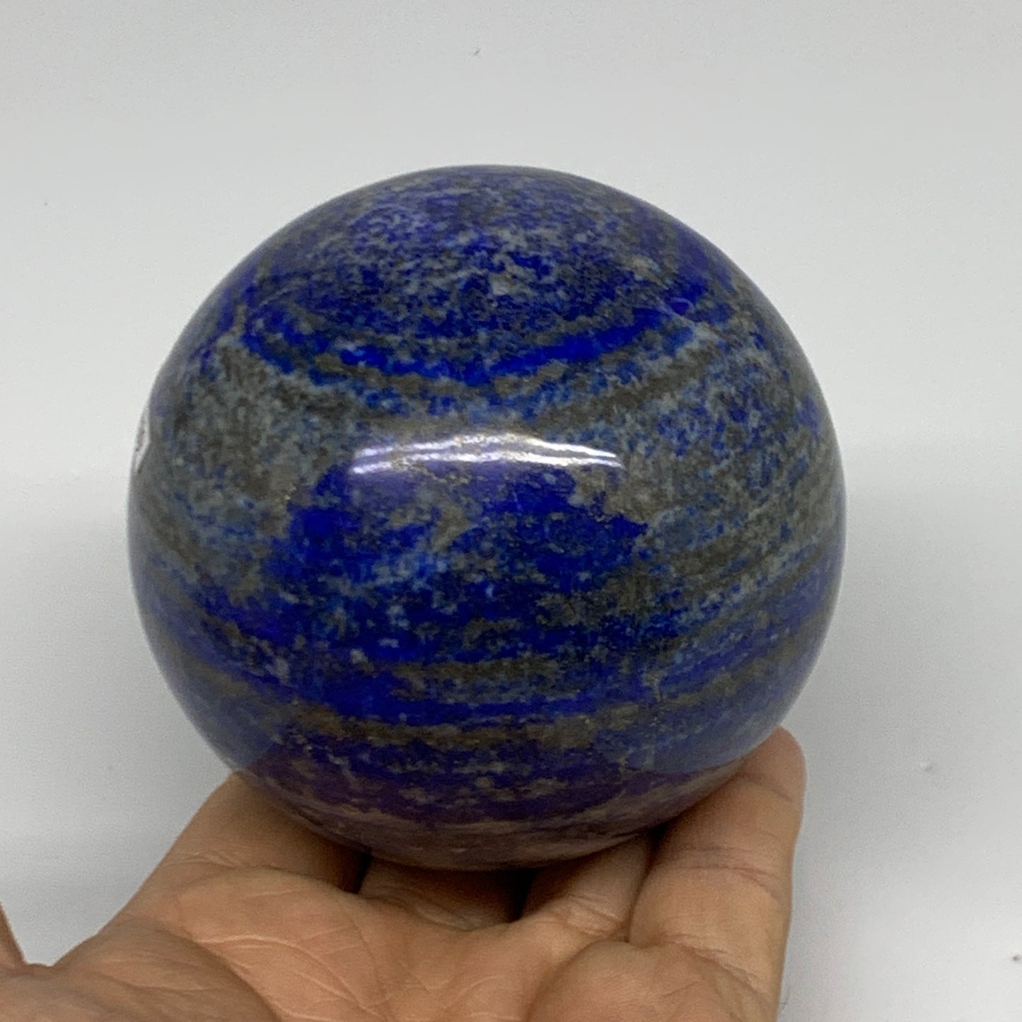1.73 lbs,3.1"(79mm), Lapis Lazuli Sphere Ball Gemstone @Afghanistan, B33129