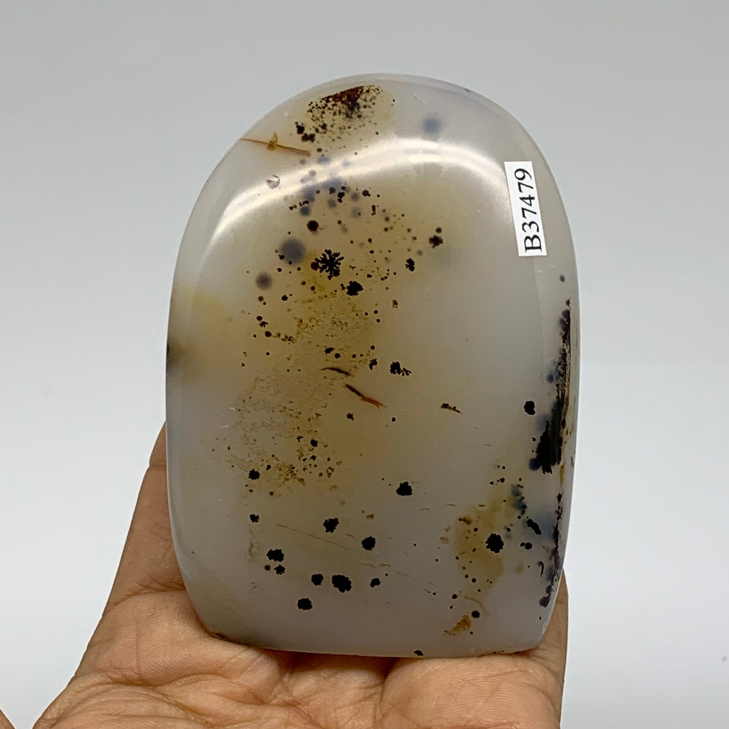 0.58 lbs, 3.4"x2.5"x1.1" Dendrite Agate Freeform Reiki Energy Crystal, B37479