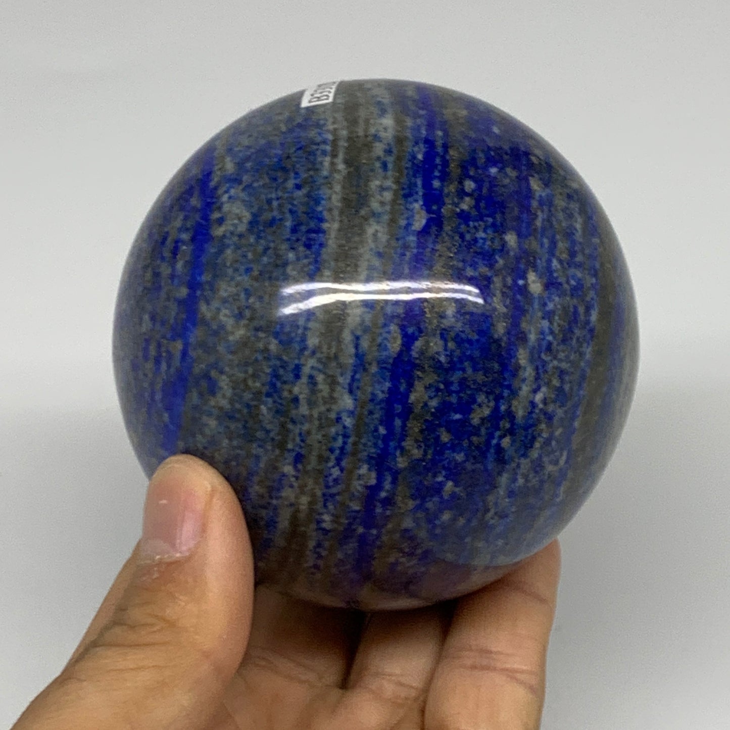 1.73 lbs,3.1"(79mm), Lapis Lazuli Sphere Ball Gemstone @Afghanistan, B33129