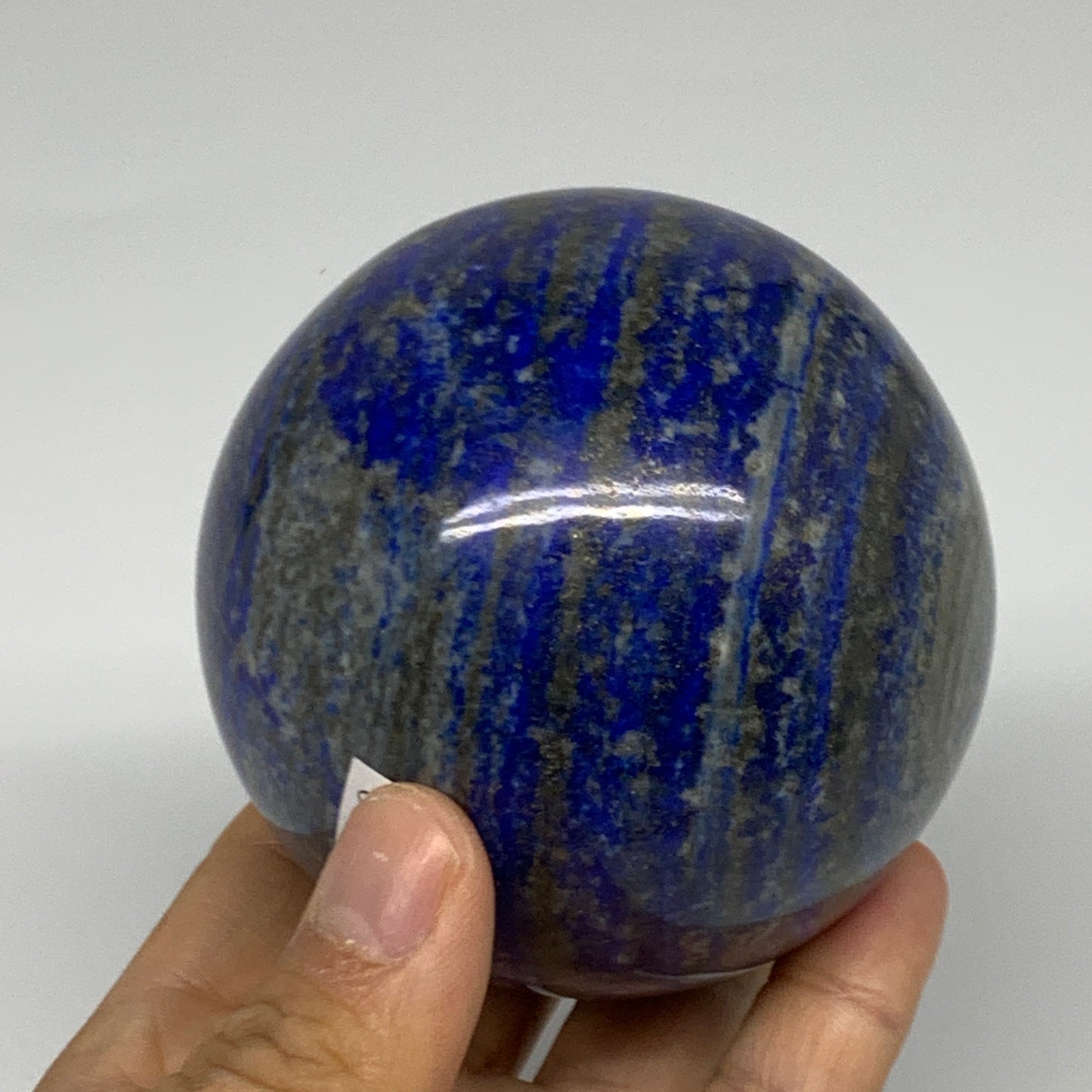 1.73 lbs,3.1"(79mm), Lapis Lazuli Sphere Ball Gemstone @Afghanistan, B33129