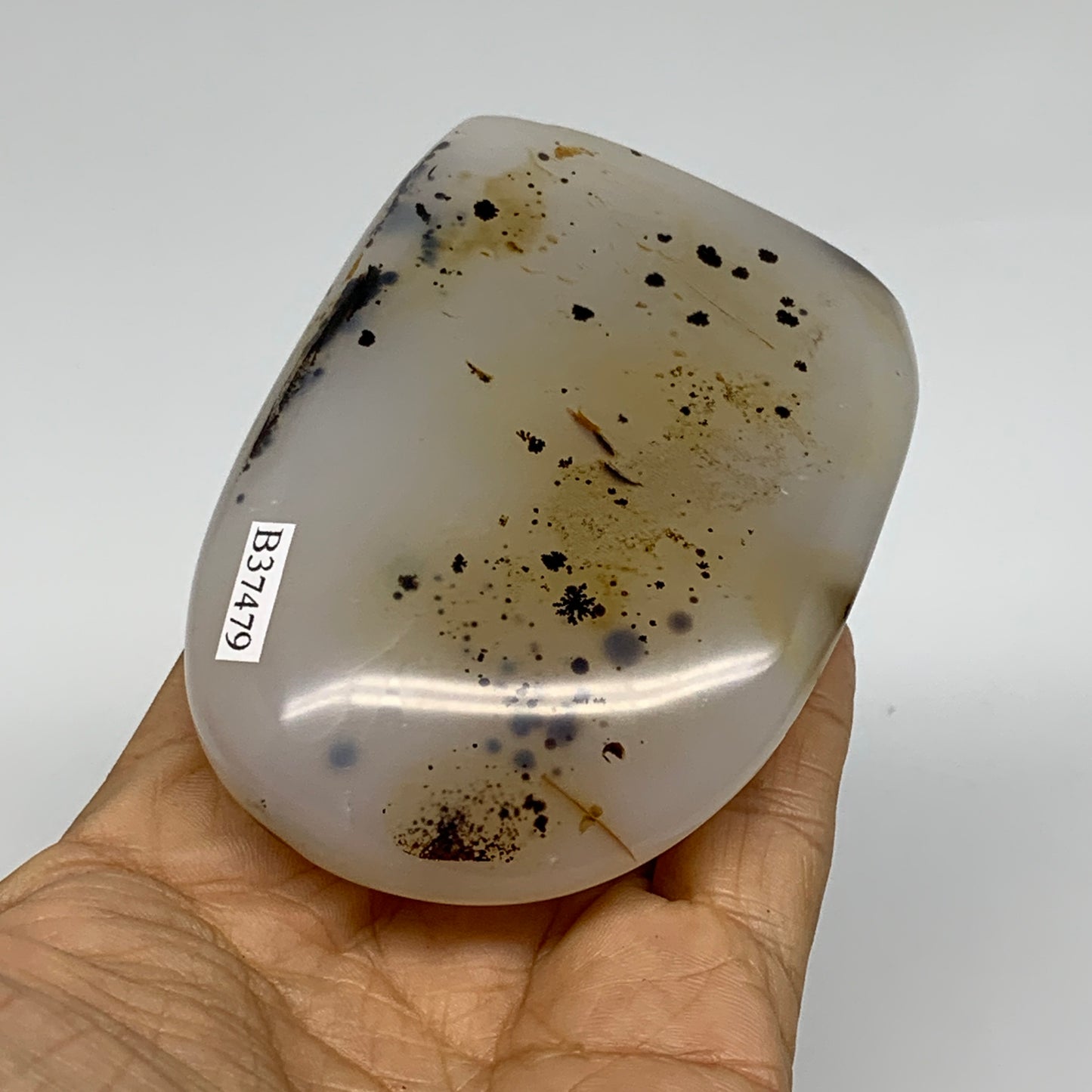 0.58 lbs, 3.4"x2.5"x1.1" Dendrite Agate Freeform Reiki Energy Crystal, B37479