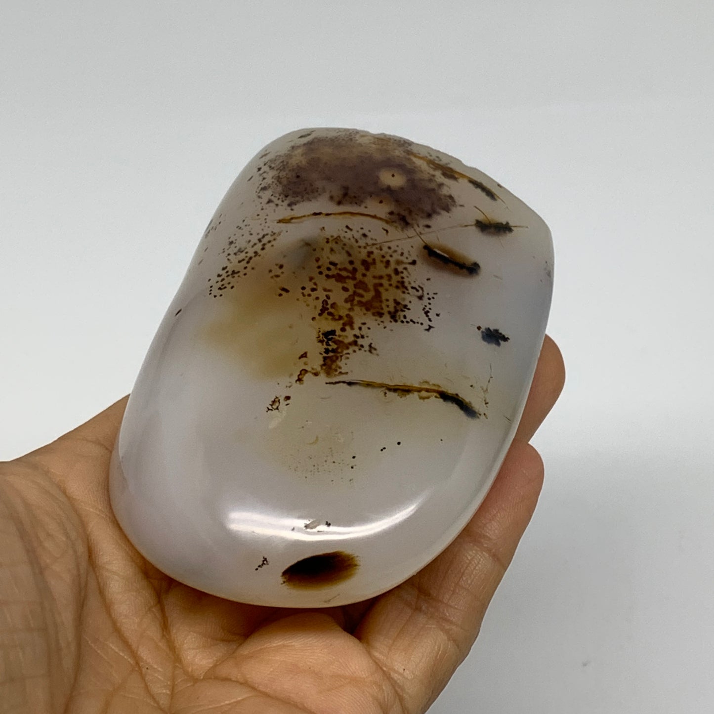 0.58 lbs, 3.4"x2.5"x1.1" Dendrite Agate Freeform Reiki Energy Crystal, B37479