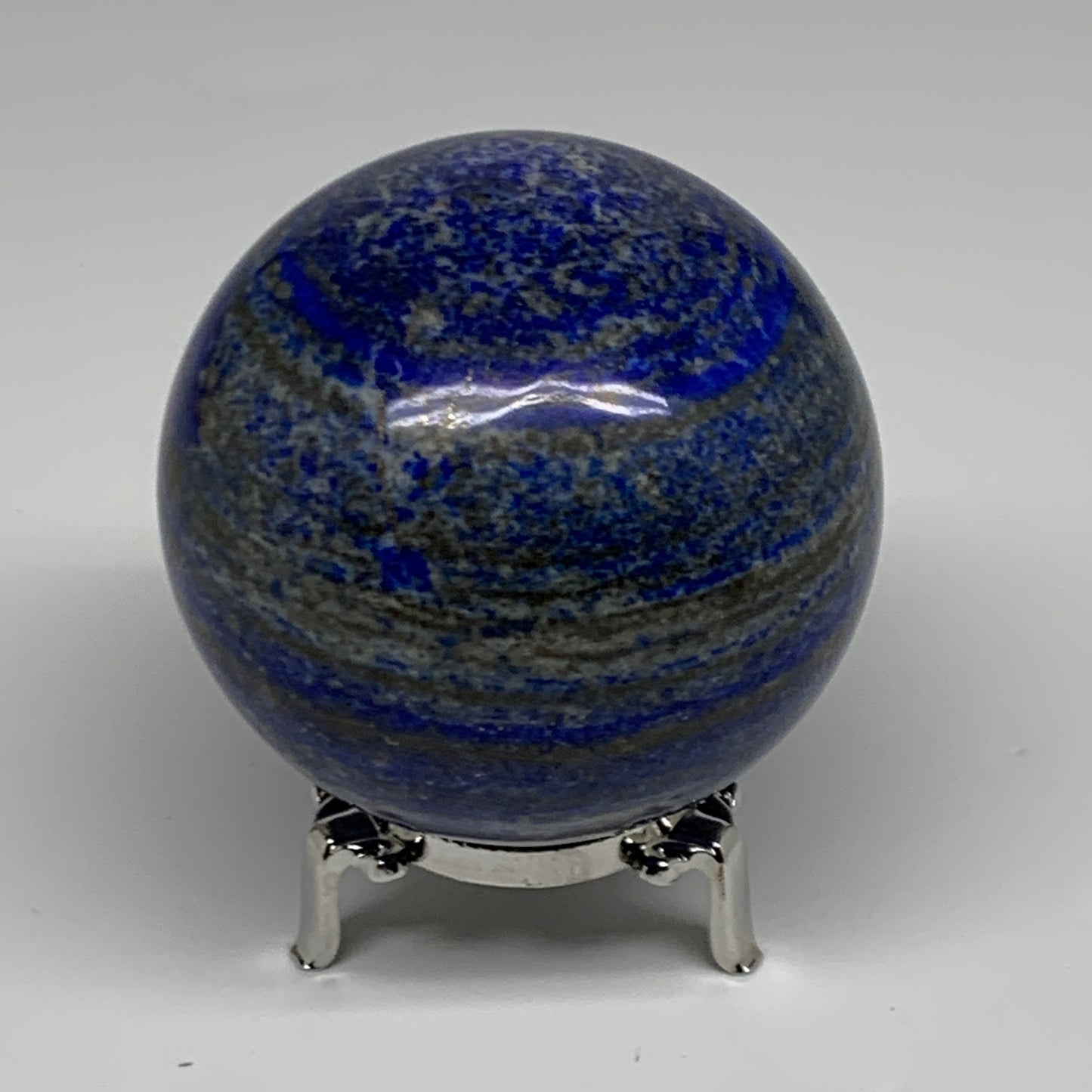 1.73 lbs,3.1"(79mm), Lapis Lazuli Sphere Ball Gemstone @Afghanistan, B33129