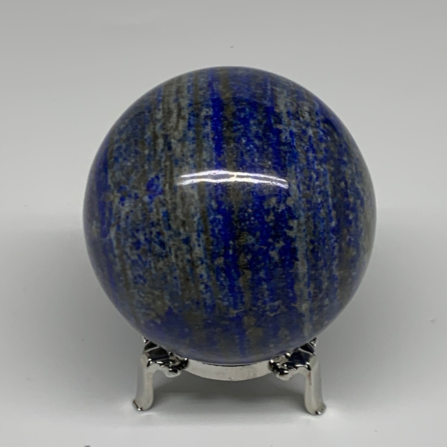 1.73 lbs,3.1"(79mm), Lapis Lazuli Sphere Ball Gemstone @Afghanistan, B33129