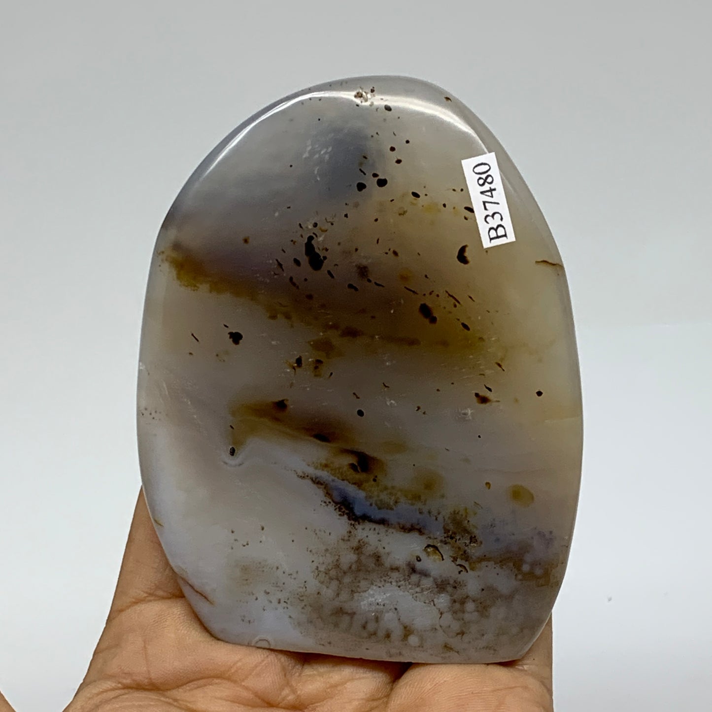 0.48 lbs, 3.7"x2.9"x0.8" Dendrite Agate Freeform Reiki Energy Crystal, B37480