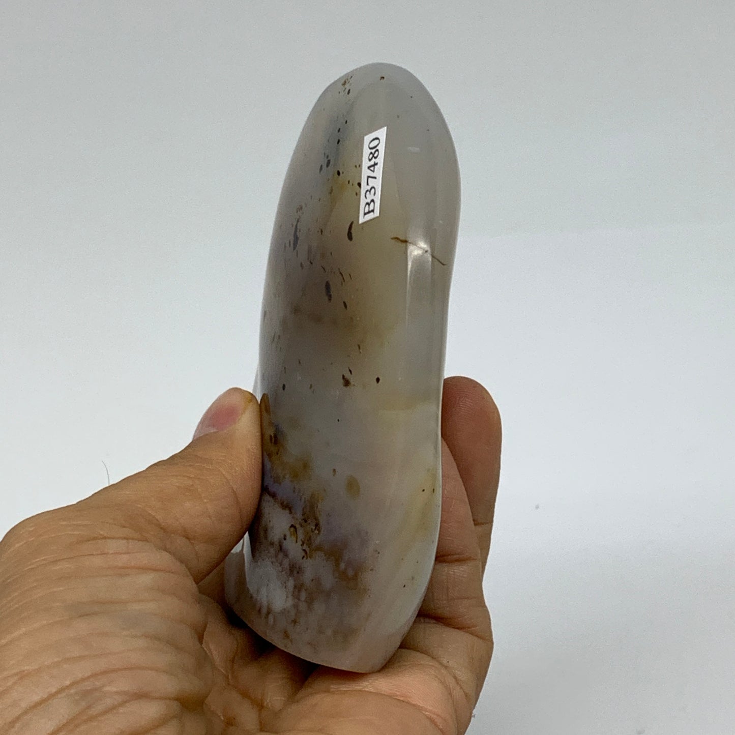 0.48 lbs, 3.7"x2.9"x0.8" Dendrite Agate Freeform Reiki Energy Crystal, B37480