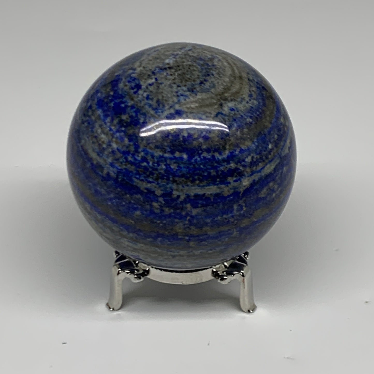 1.73 lbs,3.1"(79mm), Lapis Lazuli Sphere Ball Gemstone @Afghanistan, B33129