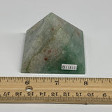 0.38 lbs, 1.9"x2.2"x2.3", Green Aventurine Pyramid Gemstone,Healing Crystal, B31