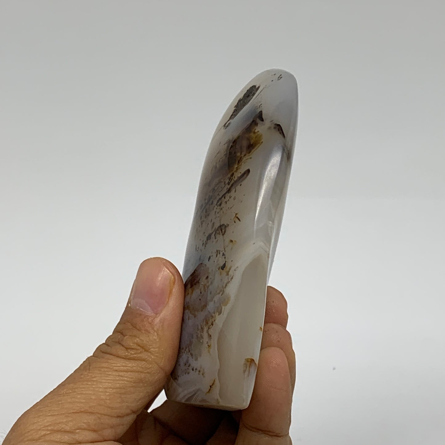 0.48 lbs, 3.7"x2.9"x0.8" Dendrite Agate Freeform Reiki Energy Crystal, B37480