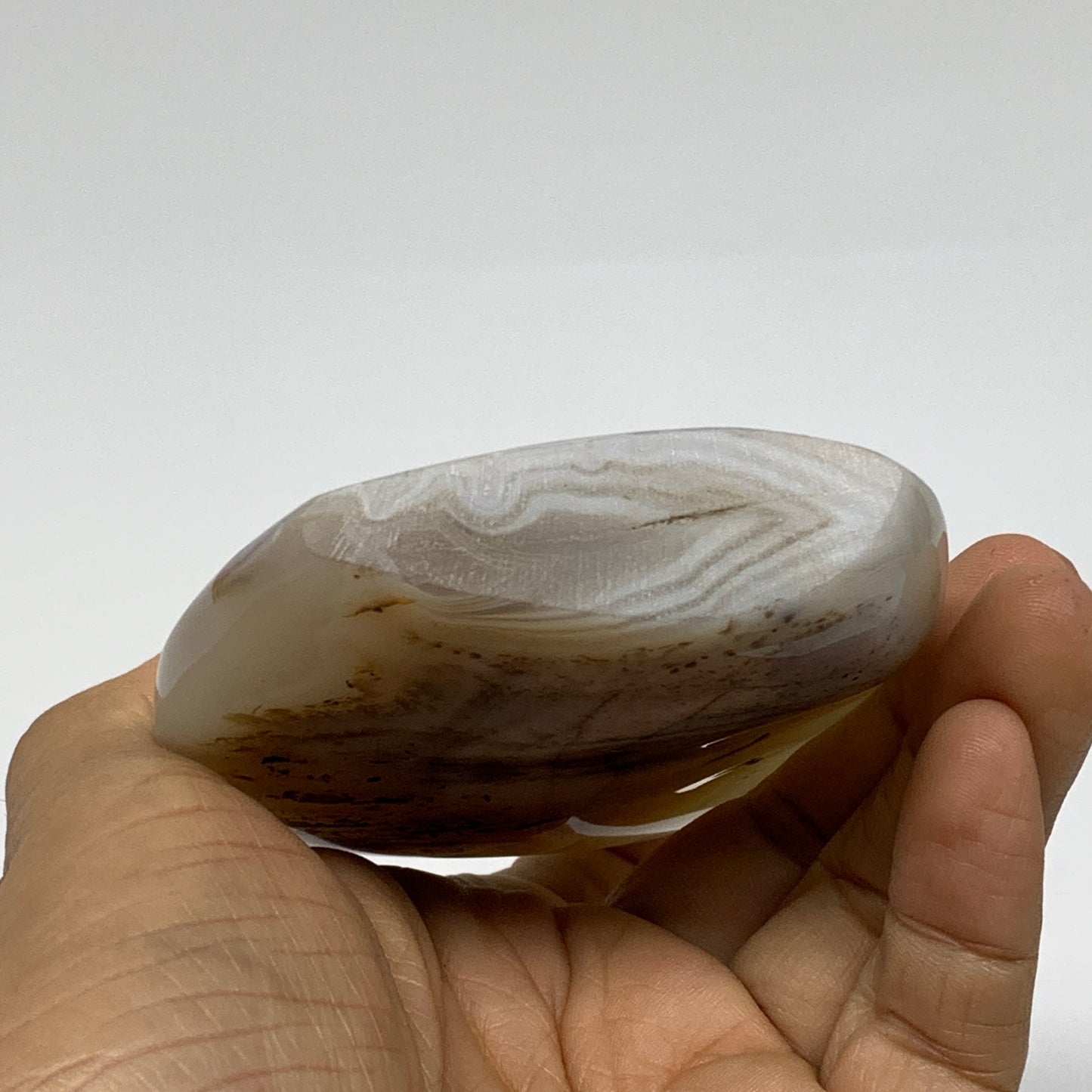 0.48 lbs, 3.7"x2.9"x0.8" Dendrite Agate Freeform Reiki Energy Crystal, B37480