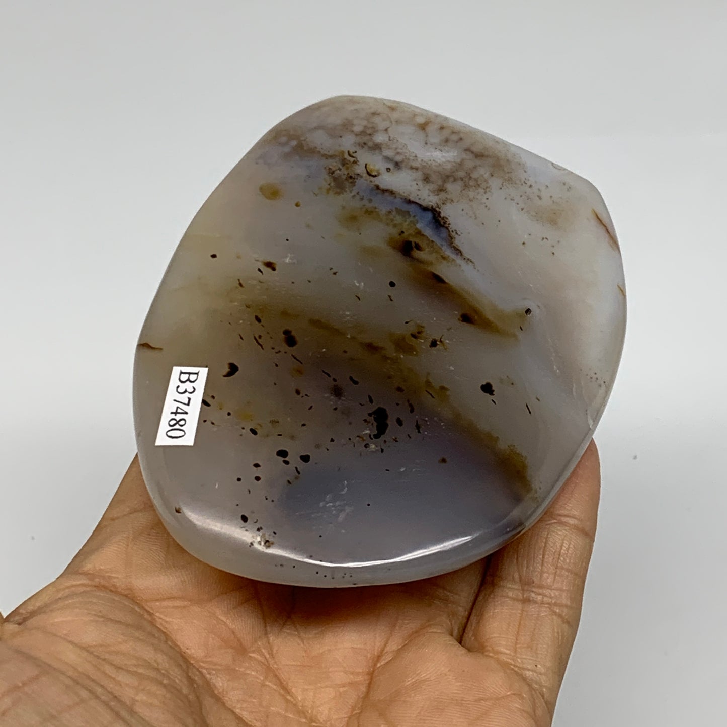 0.48 lbs, 3.7"x2.9"x0.8" Dendrite Agate Freeform Reiki Energy Crystal, B37480