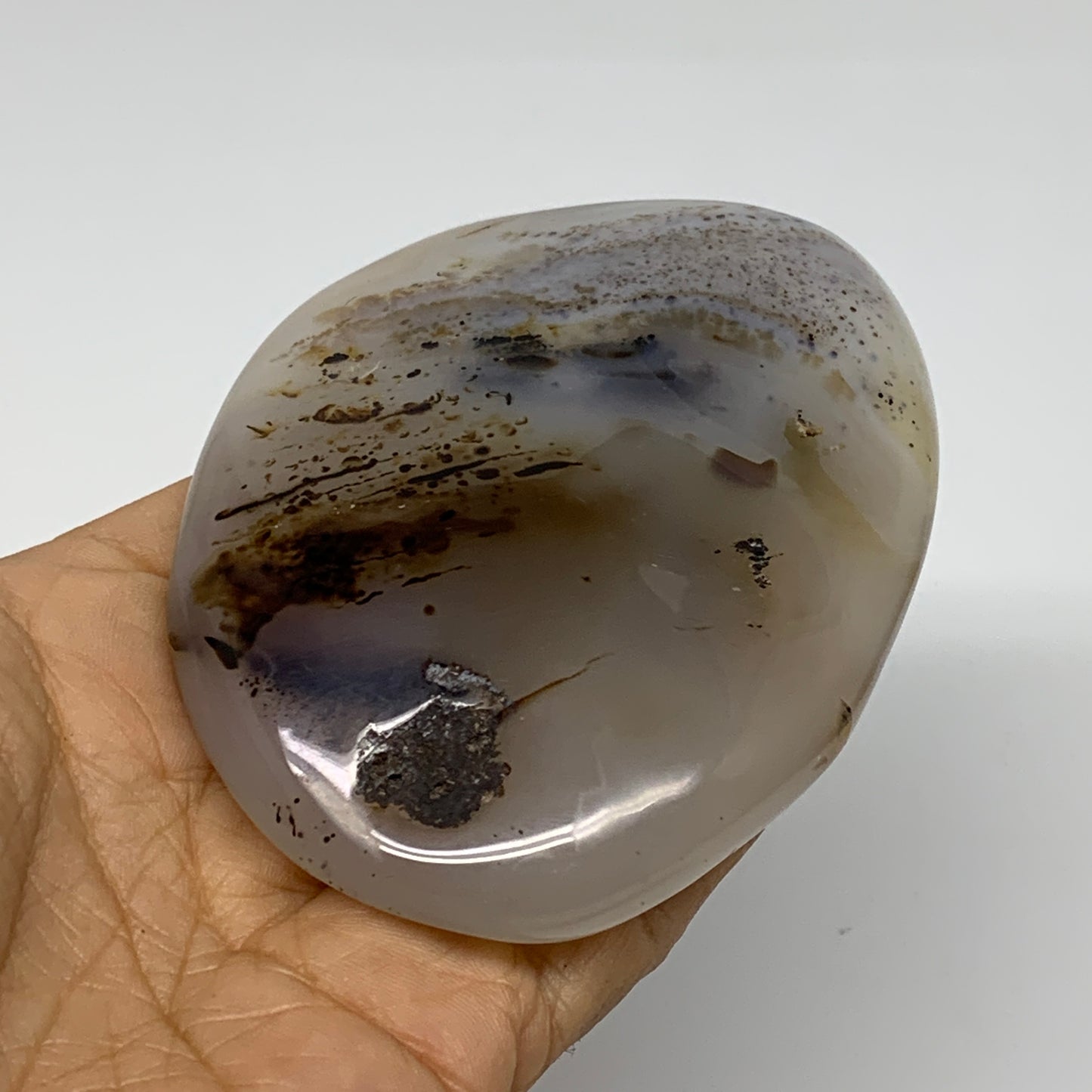0.48 lbs, 3.7"x2.9"x0.8" Dendrite Agate Freeform Reiki Energy Crystal, B37480