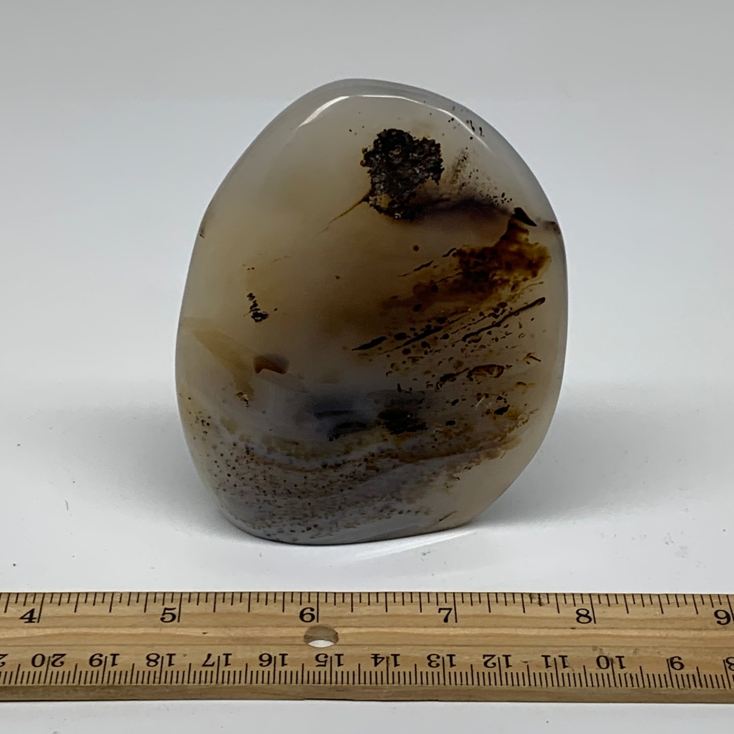 0.48 lbs, 3.7"x2.9"x0.8" Dendrite Agate Freeform Reiki Energy Crystal, B37480