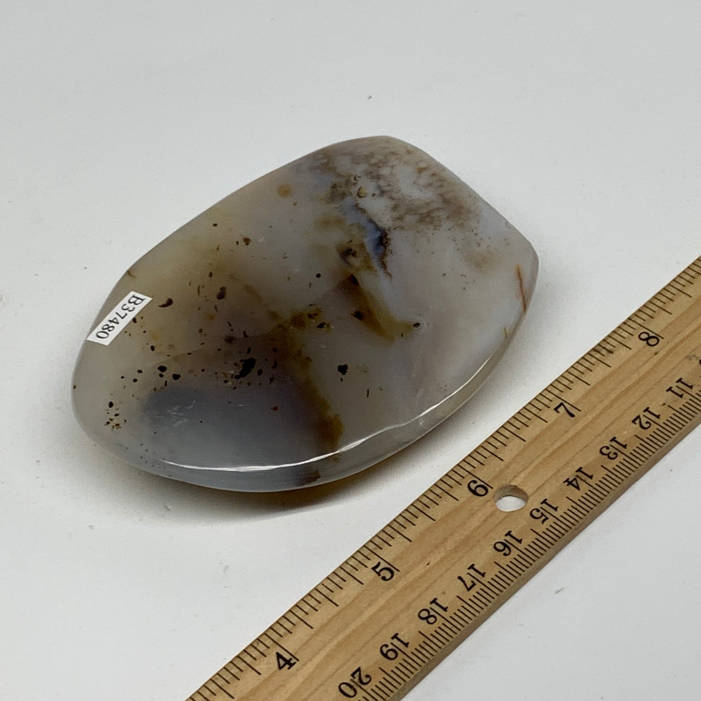 0.48 lbs, 3.7"x2.9"x0.8" Dendrite Agate Freeform Reiki Energy Crystal, B37480