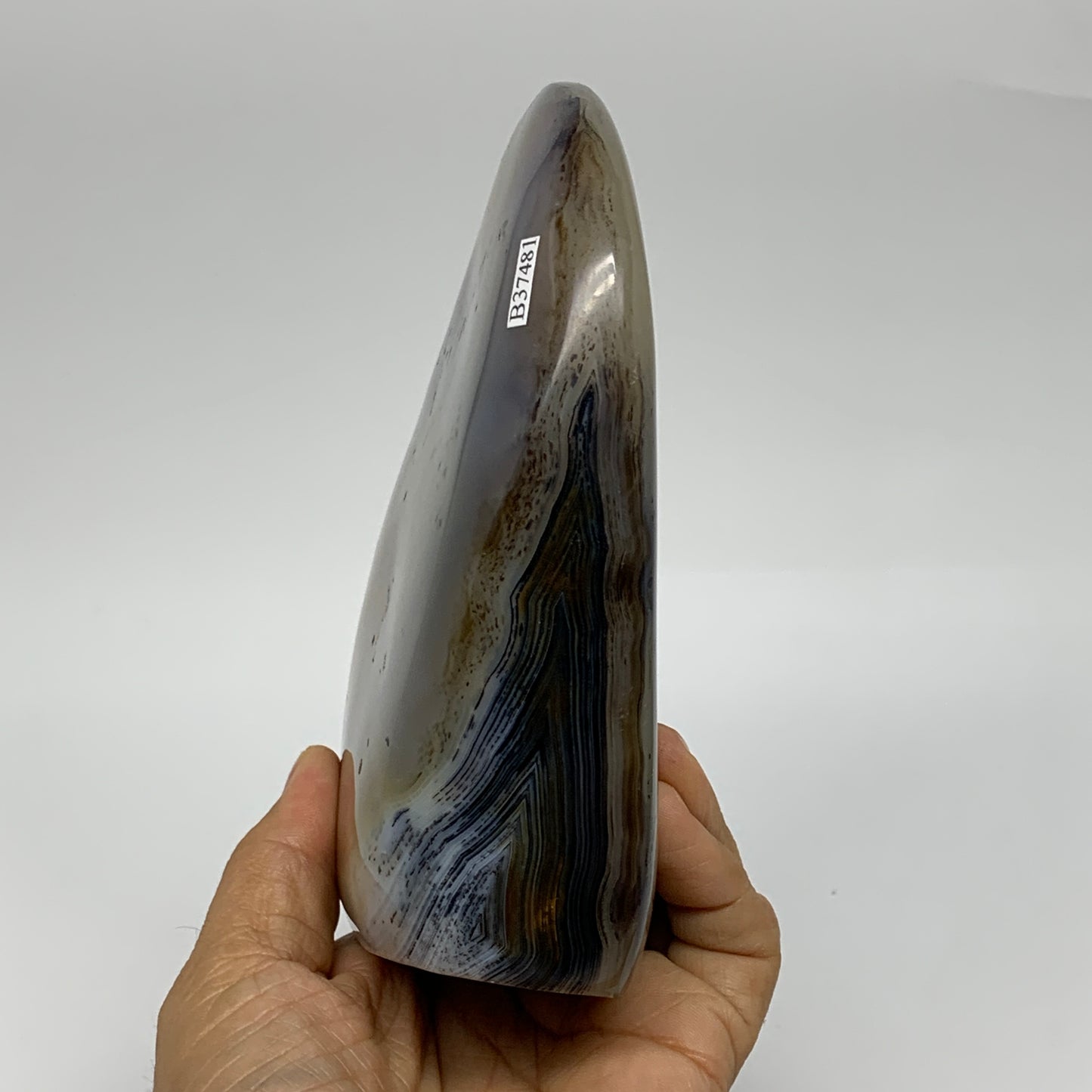 2.17 lbs, 5.5"x4.2"x1.9" Dendrite Agate Freeform Reiki Energy Crystal, B37481