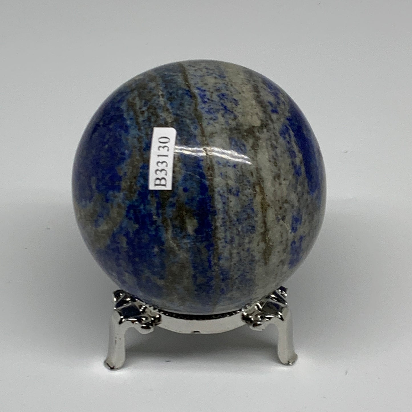 1.05 lbs,2.7" (68mm), Lapis Lazuli Sphere Ball Gemstone @Afghanistan, B33130