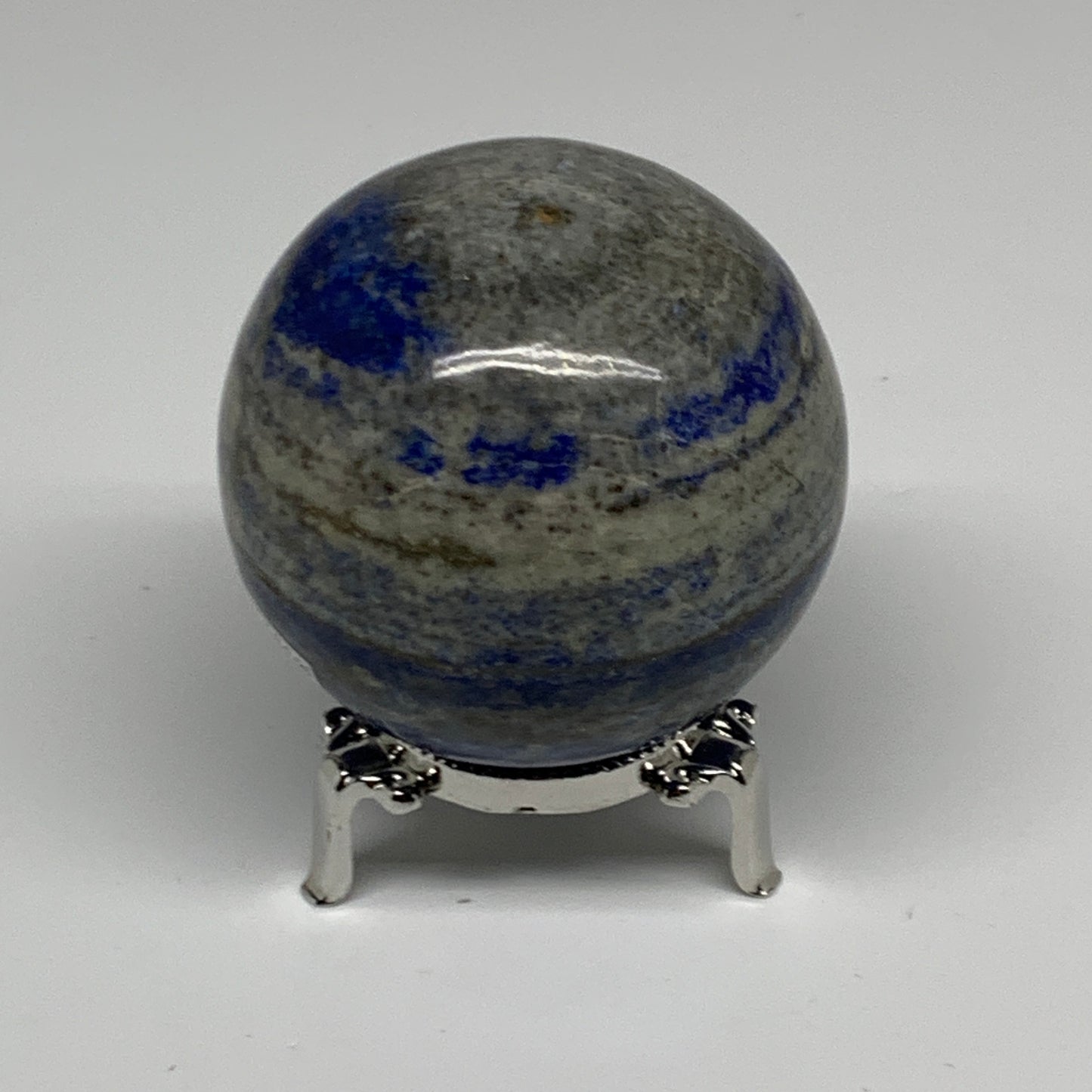 1.05 lbs,2.7" (68mm), Lapis Lazuli Sphere Ball Gemstone @Afghanistan, B33130