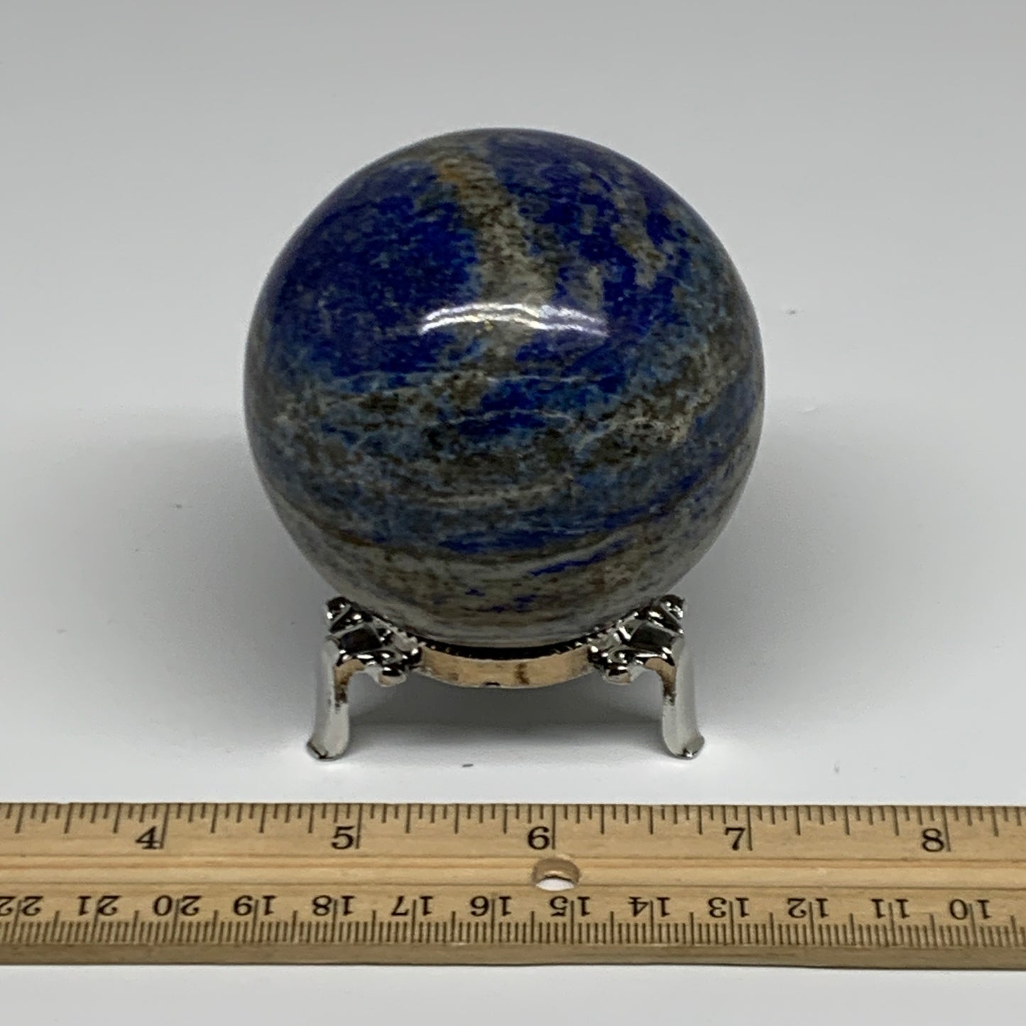 1.05 lbs,2.7" (68mm), Lapis Lazuli Sphere Ball Gemstone @Afghanistan, B33130
