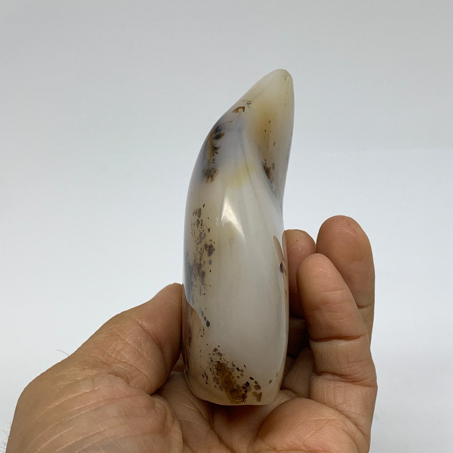 0.55 lbs, 3.3"x3"x1" Dendrite Agate Freeform Reiki Energy Crystal, B37482