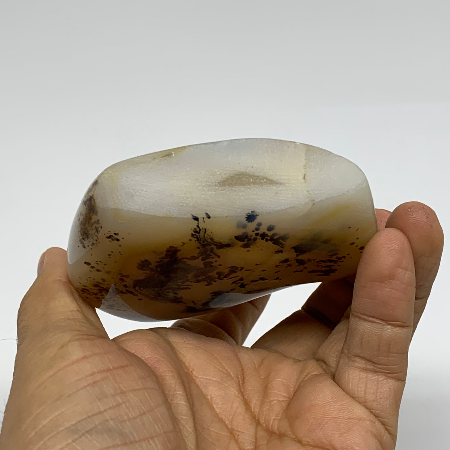 0.55 lbs, 3.3"x3"x1" Dendrite Agate Freeform Reiki Energy Crystal, B37482