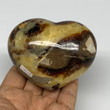 0.79 lbs, 2.7"x3.3"x1.7" Septarian Nodules Heart Polished Healing Crystal, B3101