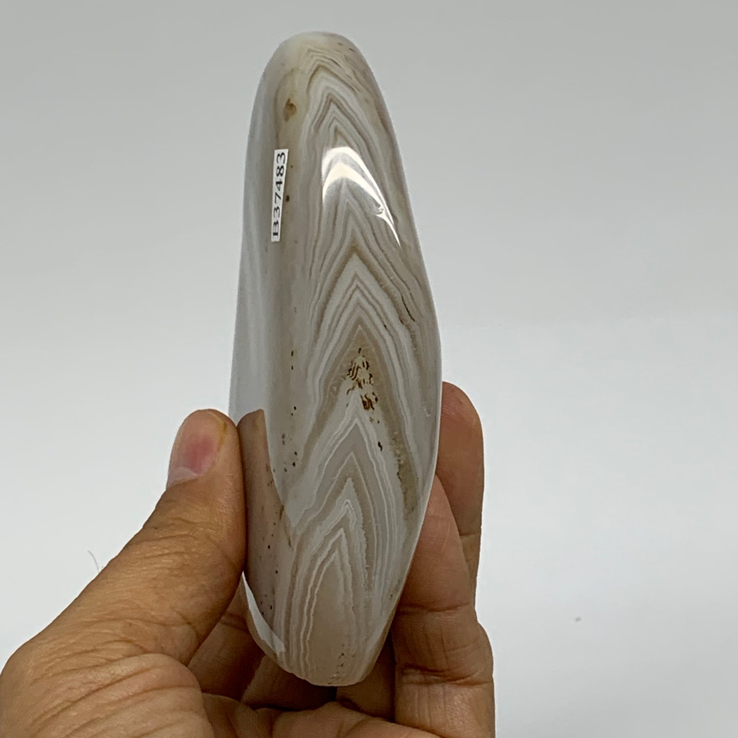 0.62 lbs, 3.8"x3.1"x1" Dendrite Agate Freeform Reiki Energy Crystal, B37483