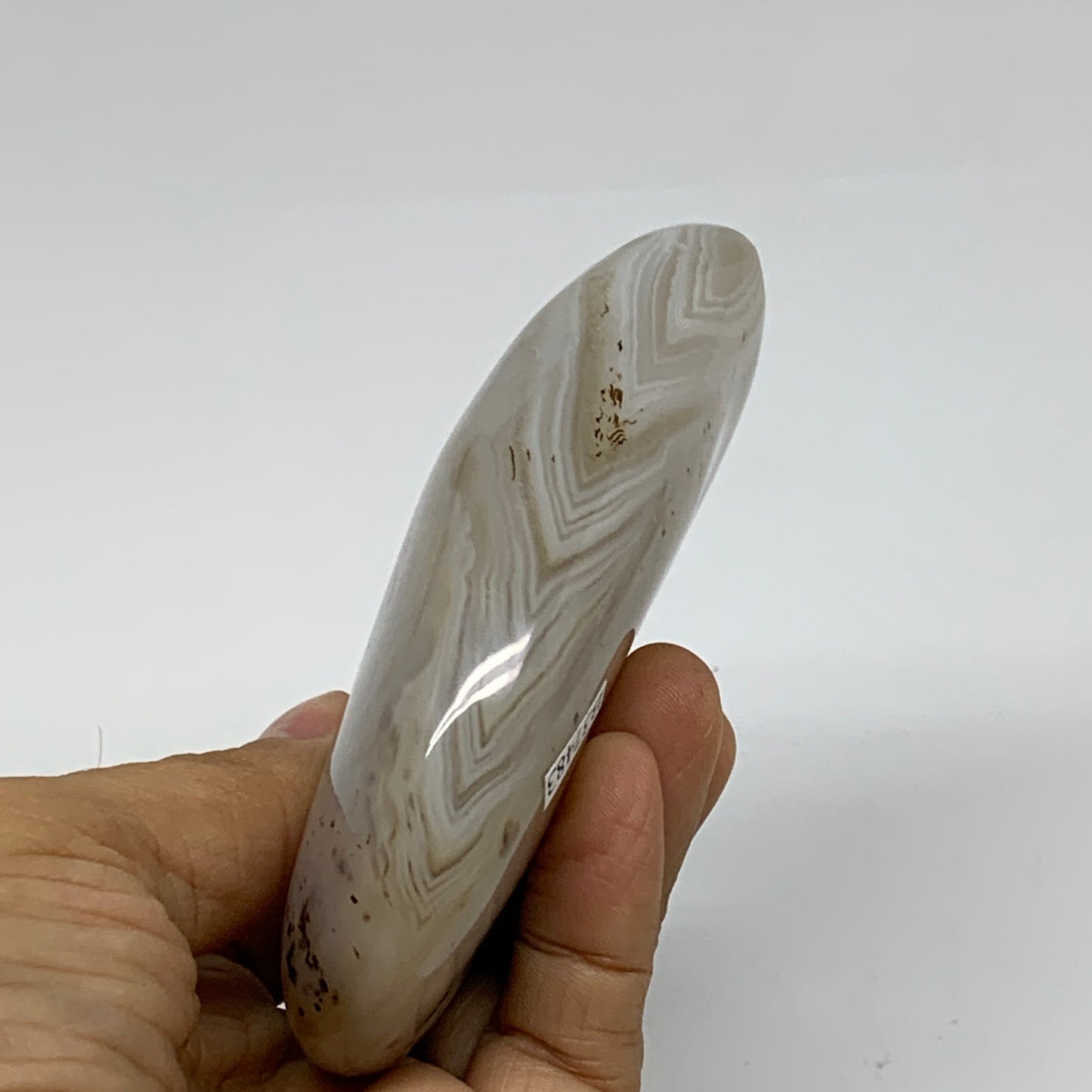 0.62 lbs, 3.8"x3.1"x1" Dendrite Agate Freeform Reiki Energy Crystal, B37483