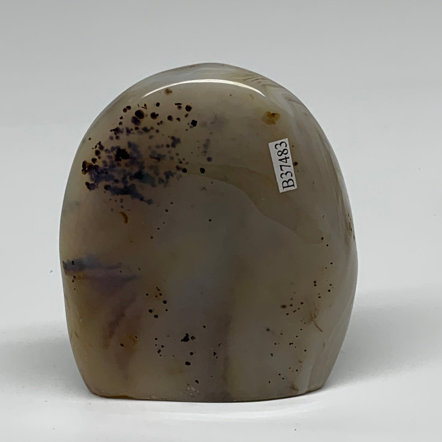 0.62 lbs, 3.8"x3.1"x1" Dendrite Agate Freeform Reiki Energy Crystal, B37483