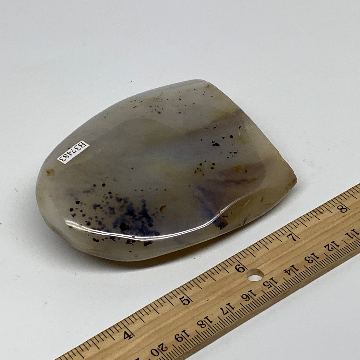 0.62 lbs, 3.8"x3.1"x1" Dendrite Agate Freeform Reiki Energy Crystal, B37483