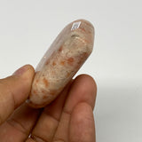 96.1g,2.2"x2.4"x0.7", Sunstone Heart Polished Healing Crystal @India, B28011