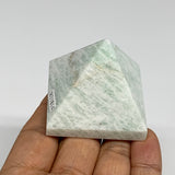 99.9g, 1.6"x1.8"x1.8", Amazonite Pyramid Gemstone, Decorative Stone, B31814