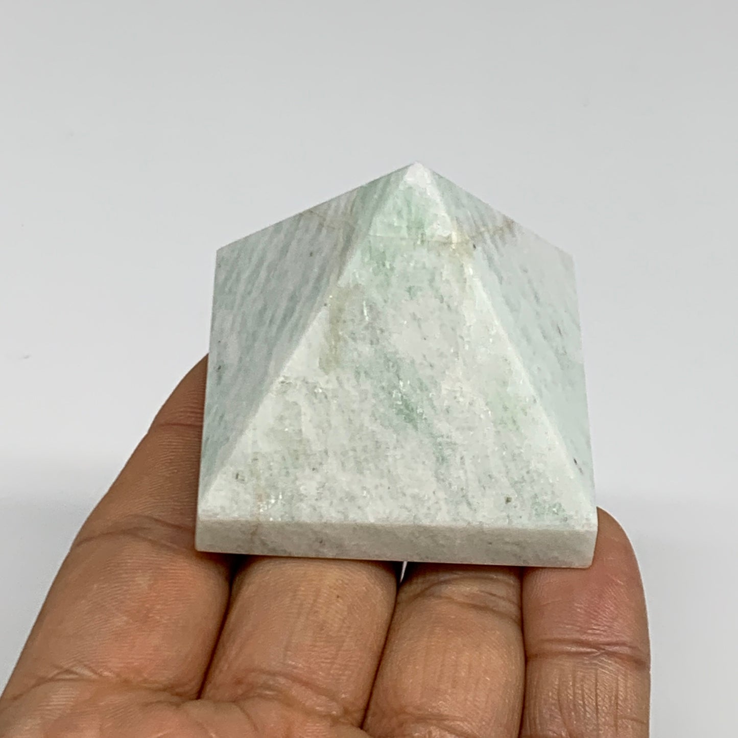 99.9g, 1.6"x1.8"x1.8", Amazonite Pyramid Gemstone, Decorative Stone, B31814