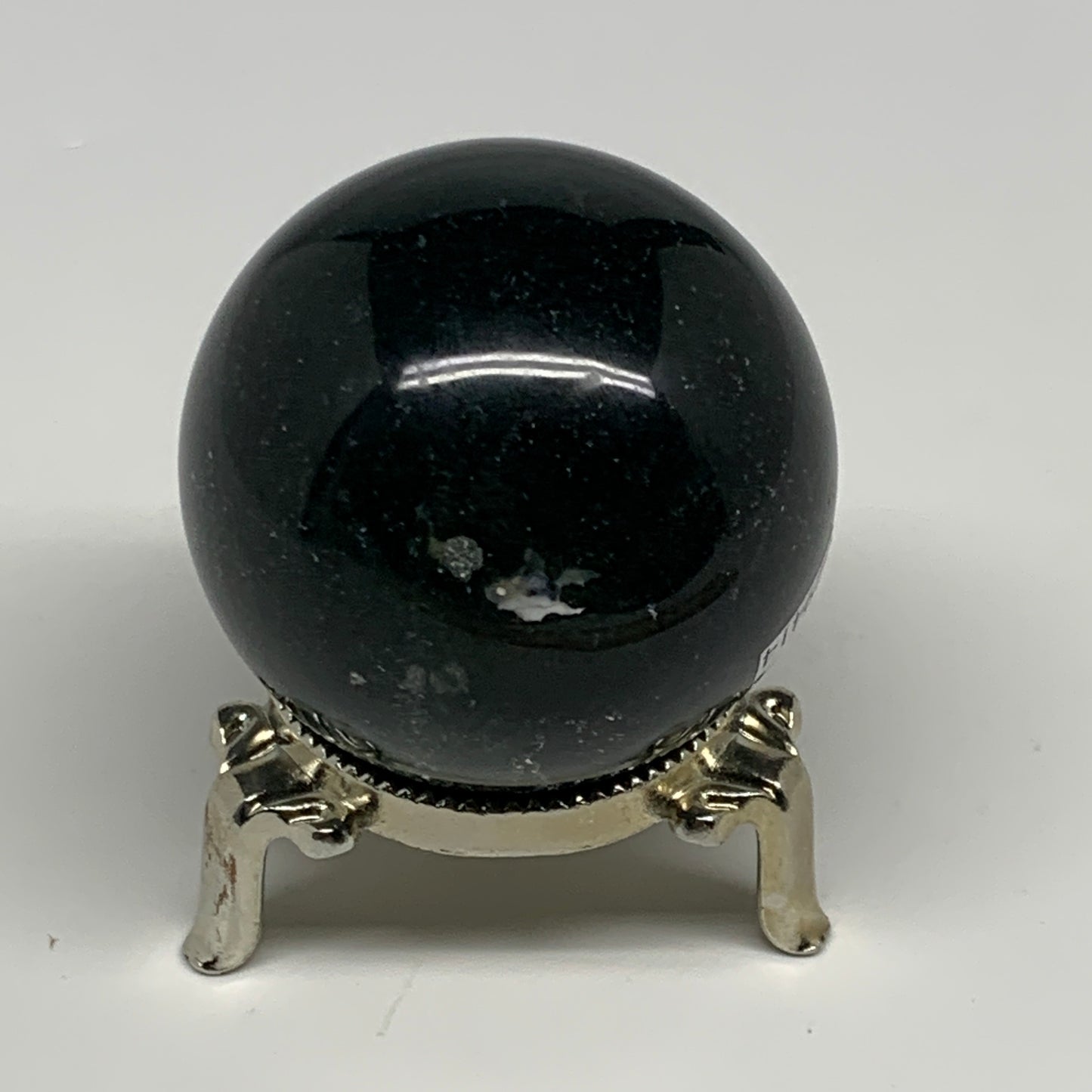 200.2g,2.1"(53mm), Natural Moss Agate Sphere Ball Gemstone @India,B29414