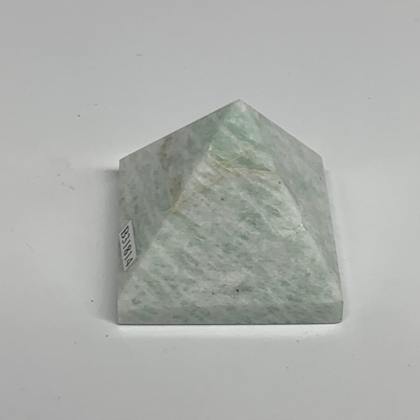 99.9g, 1.6"x1.8"x1.8", Amazonite Pyramid Gemstone, Decorative Stone, B31814