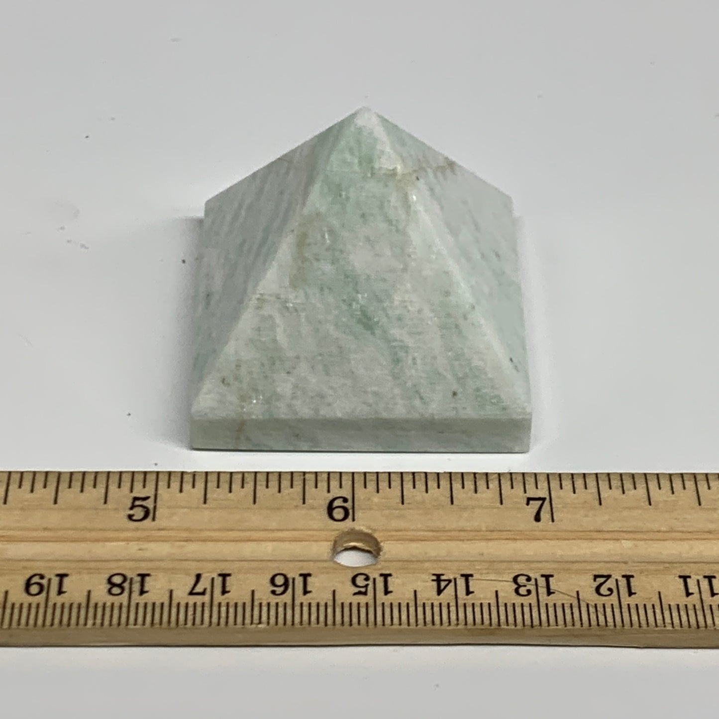 99.9g, 1.6"x1.8"x1.8", Amazonite Pyramid Gemstone, Decorative Stone, B31814