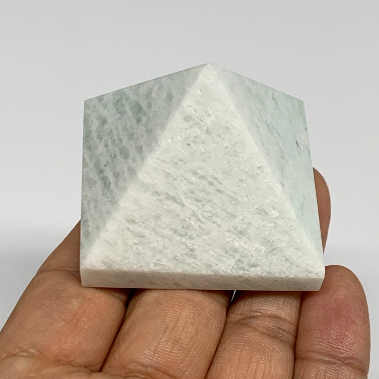 102.4g, 1.6"x1.9"x1.8", Amazonite Pyramid Gemstone, Decorative Stone, B31815