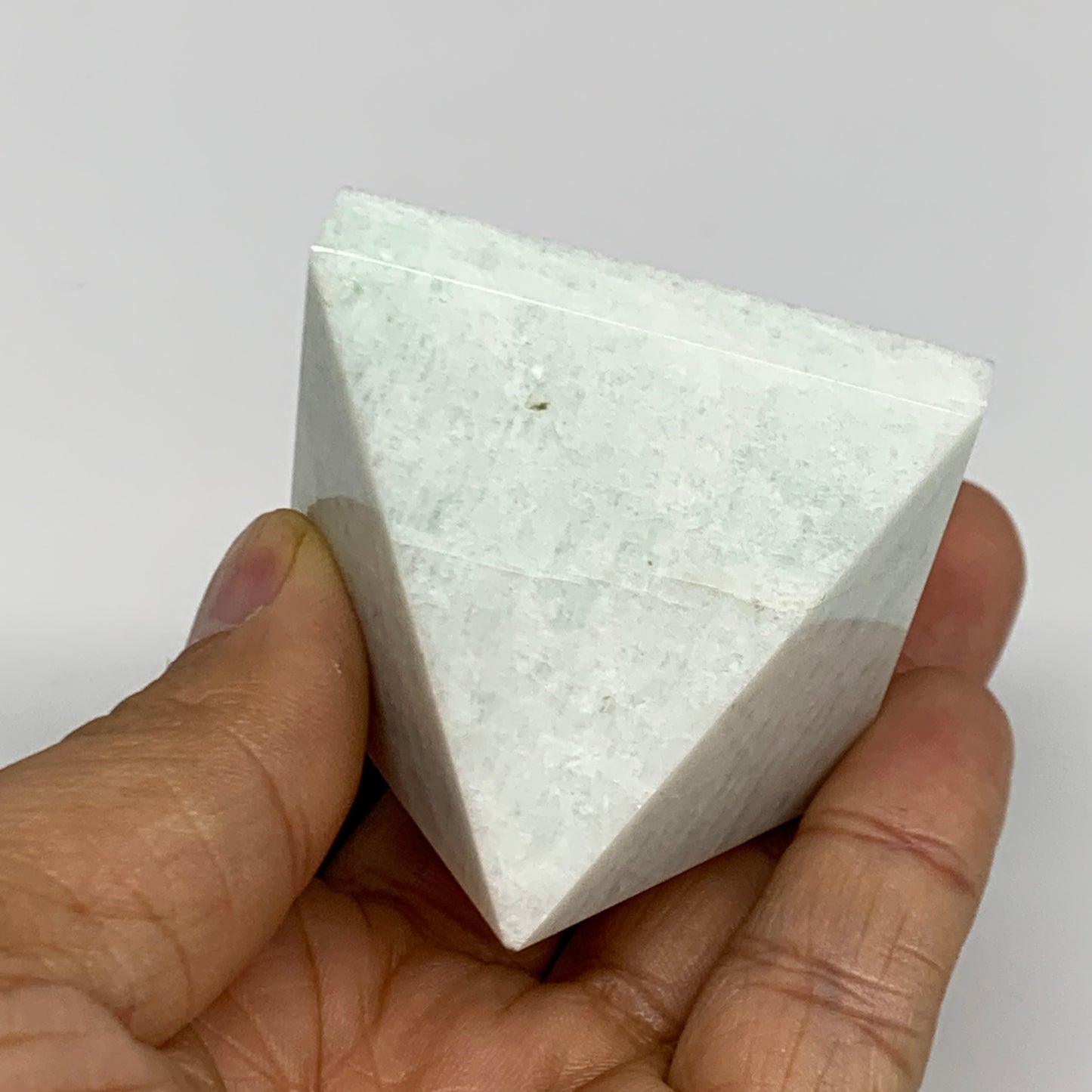 102.4g, 1.6"x1.9"x1.8", Amazonite Pyramid Gemstone, Decorative Stone, B31815