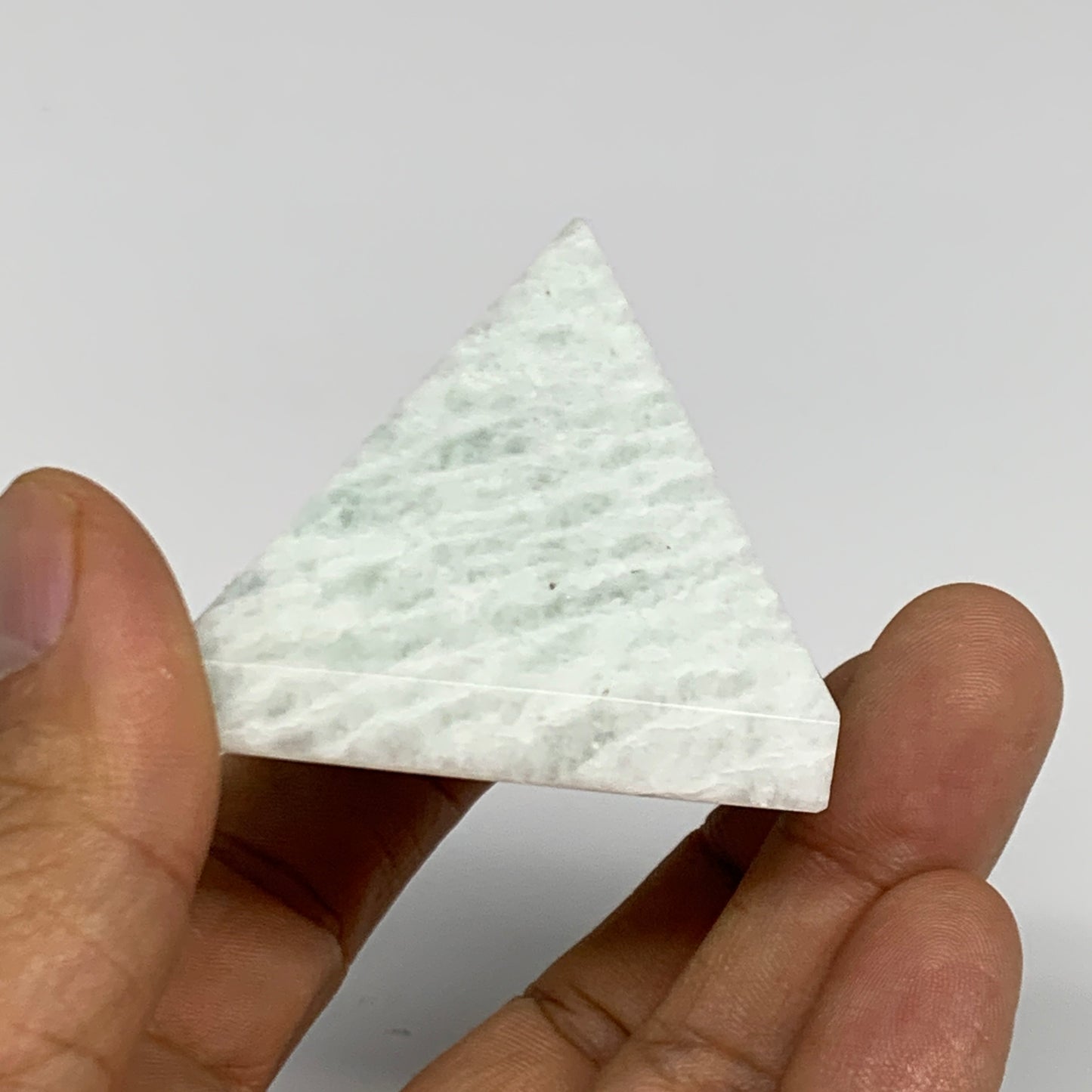 102.4g, 1.6"x1.9"x1.8", Amazonite Pyramid Gemstone, Decorative Stone, B31815