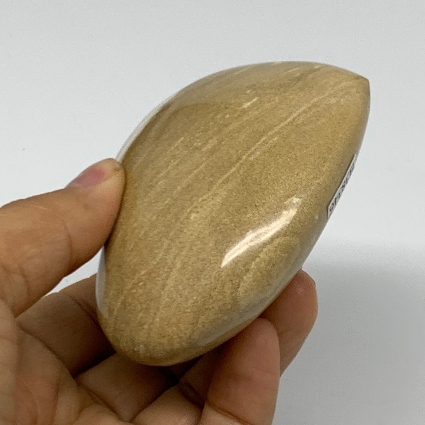 0.56 lbs, 2.9"x3.3"x1.4" Ocean Jasper Heart Polished Healing Crystal, B38346