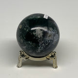 238.9g,2.2"(56mm), Natural Moss Agate Sphere Ball Gemstone @India,B29412