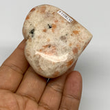 94.9g,2.2"x2.5"x0.7", Sunstone Heart Polished Healing Crystal @India, B28014