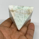 98.9g, 1.6"x1.8"x1.9", Amazonite Pyramid Gemstone, Decorative Stone, B31816